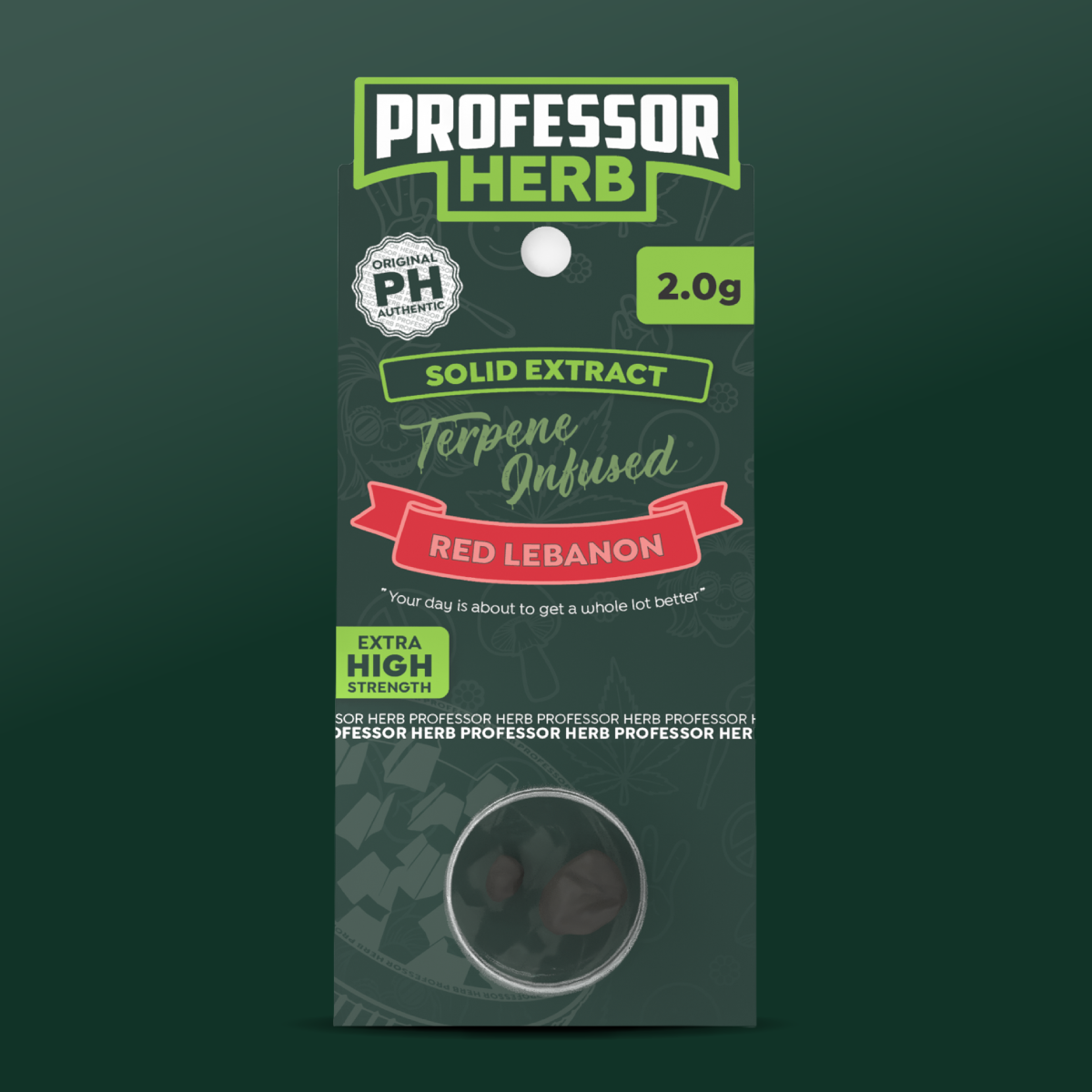 Professor Herb Hemp Solid Extract (2g) - Red Lebanon Hash (17%)