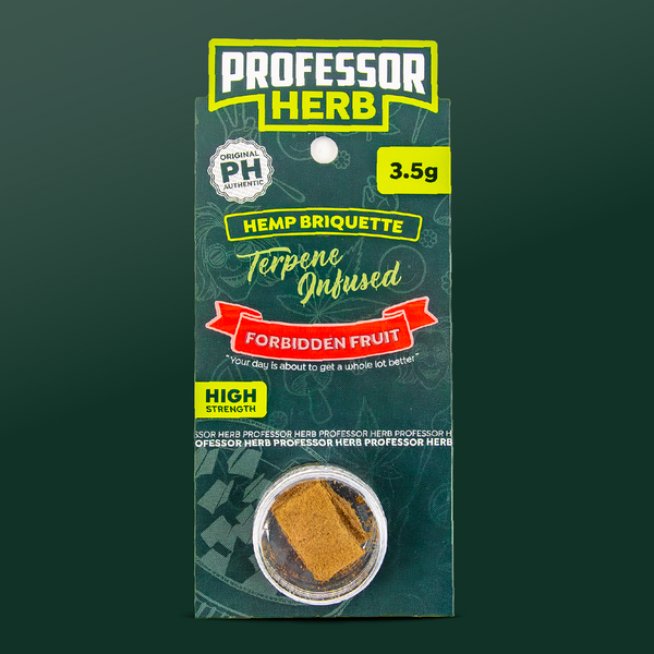 Professor Herb Hemp Briquette Hash (3.5g) - Forbidden Fruit