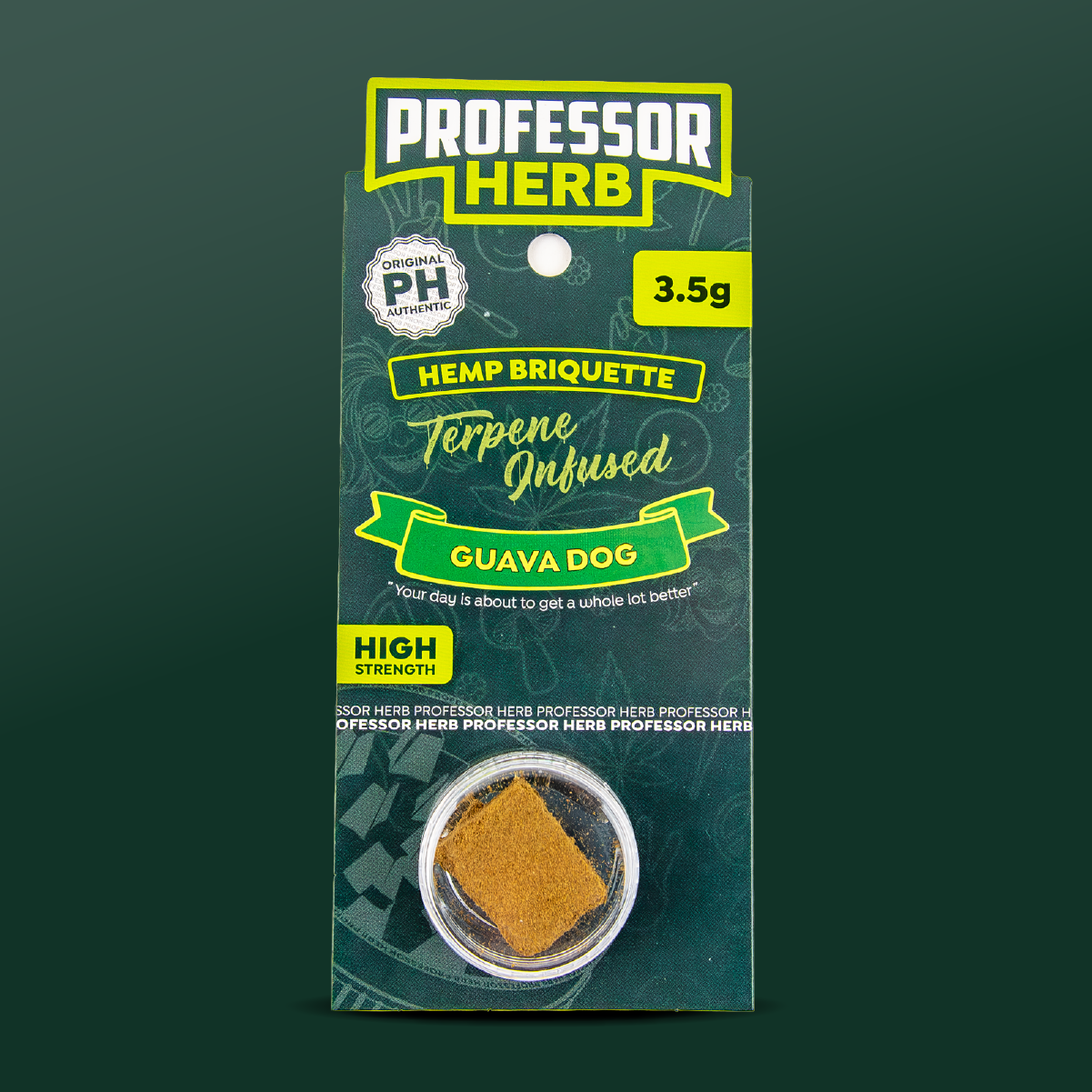 Buy Professor Herb Hemp Briquette Hash (3.5g) - Guava Dog