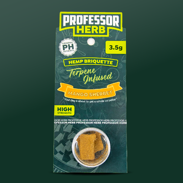 Professor Herb Hemp Briquette Hash (3.5g) - Mango Sherbet