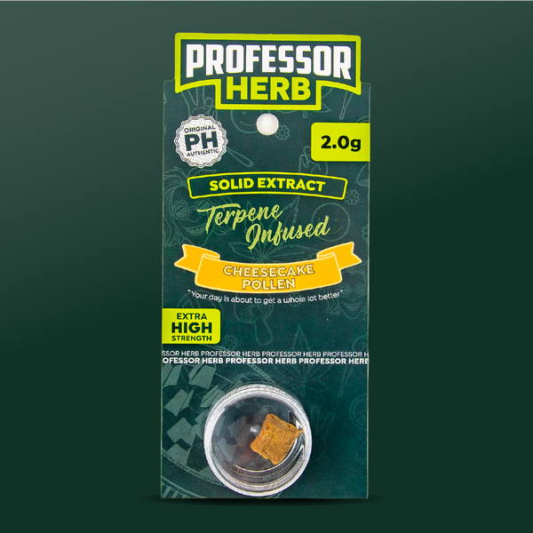Professor Herb Hemp Solid Extract (2g) - Cheesecake Pollen Hash (15%)