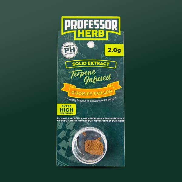Professor Herb Hemp Solid Extract (2g) - Cookies Pollen Hash (15%)