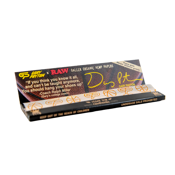 RAW Gary Payton Edition King Size Slim Organic Hemp Papers