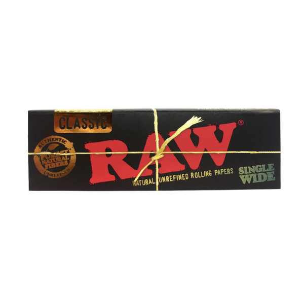 RAW Rolling Papers: Standard Single Wide - Black