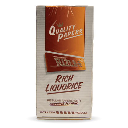 RIZLA Flavoured Rolling Papers: Rich Liquorice - Regular