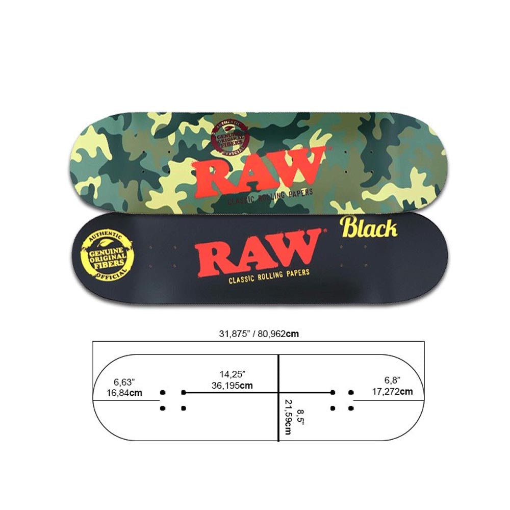RAW Skateboard Deck
