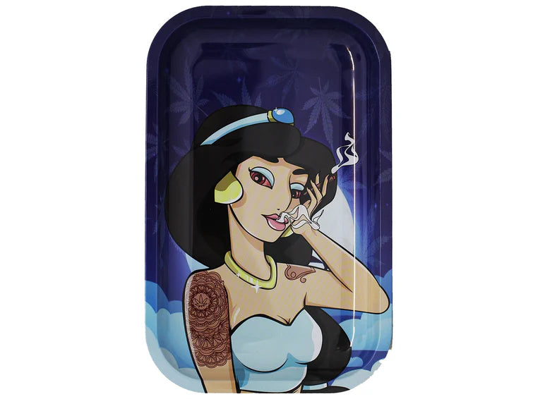 Rolling tray with a cartoon character design on a white background