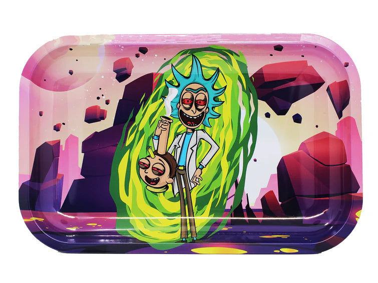 Colorful tray with cartoon characters and vibrant design
