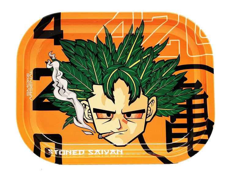 Cartoon character with green hair and smoking a cigarette on an orange background with '420' text.