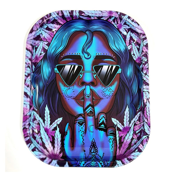 Wise Skies 'Silence' Small Rolling Tray