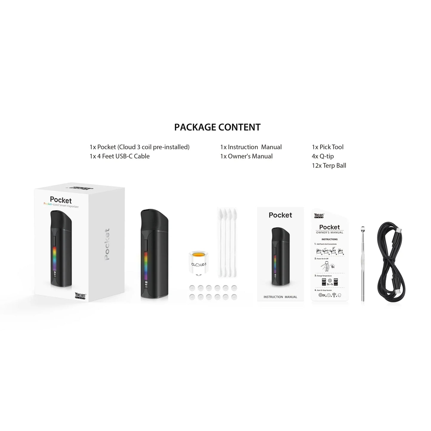 Yocan Black Pocket Concentrate Vaporizer