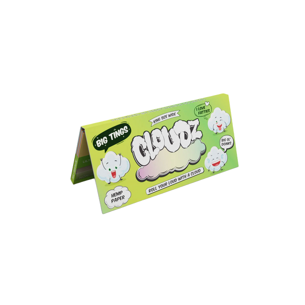 Cloudz King Size Wide Rolling Papers - Hemp (Single Pack)