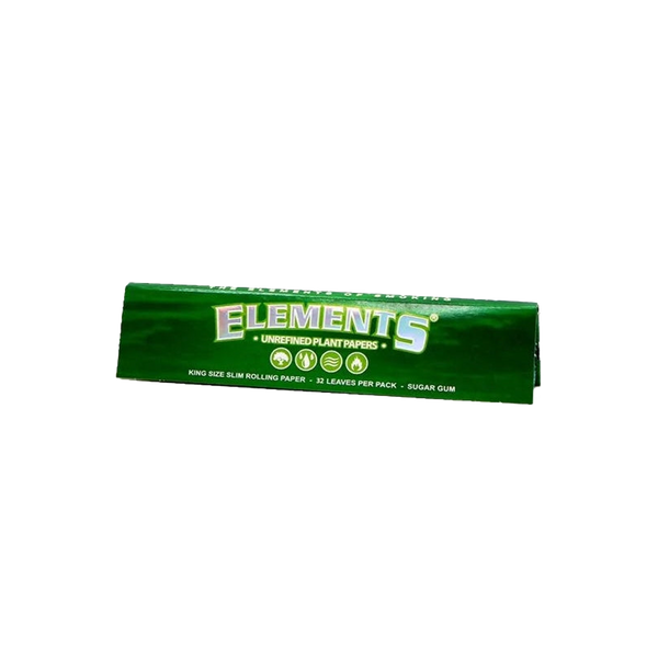 Elements King Size Slim Unrefined Plant Rolling Papers