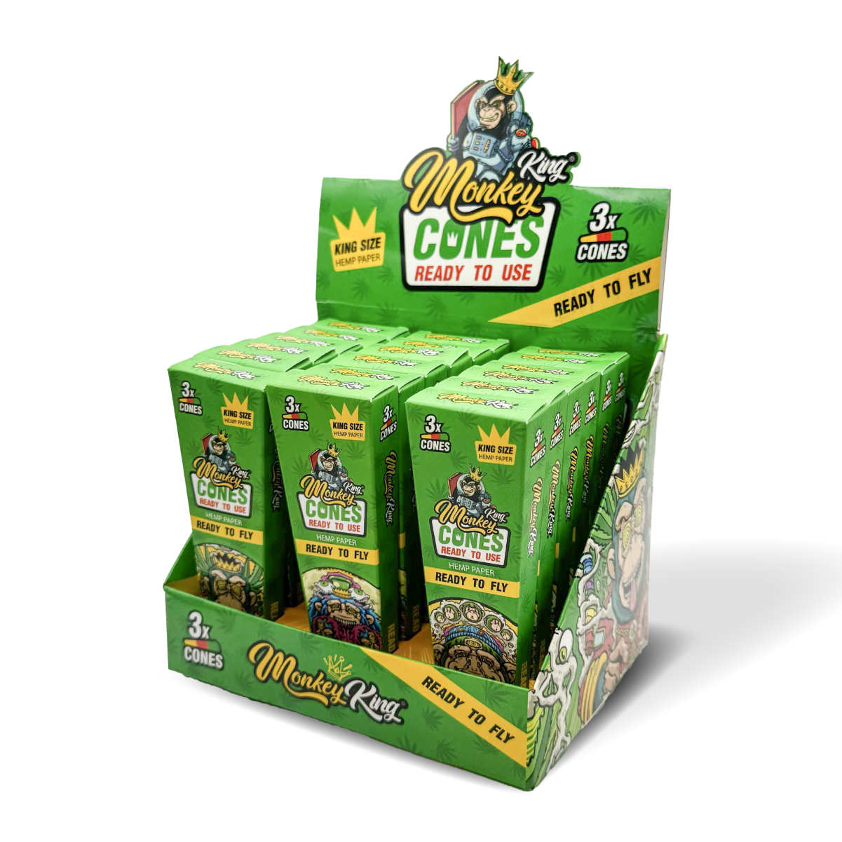 Monkey King Pre-Rolled Cones: Hemp