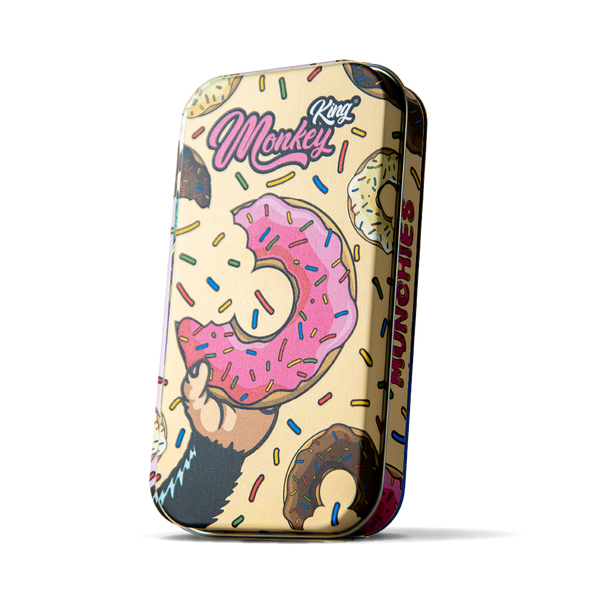 Monkey King Metal Tobacco Tins: Munchies Ed. - Beige