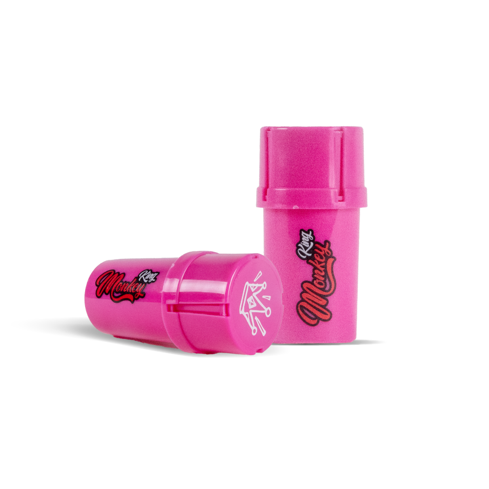 Two pink containers with 'Pink Missile' branding on a white background