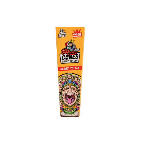 Monkey King Pre-Rolled Cones: Unbleached