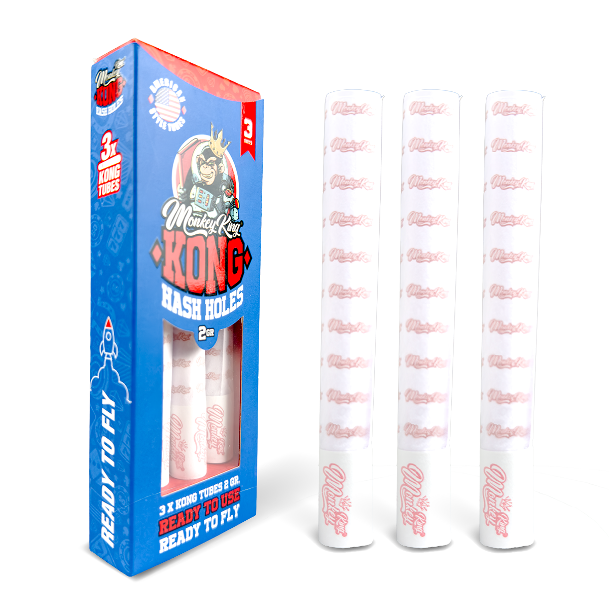 Monkey King Kong Tubes: Hash Holes - 3 Tubes