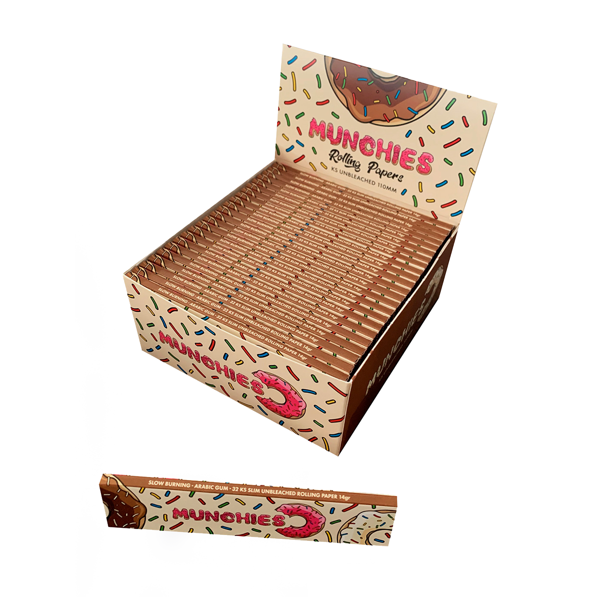 Monkey King Rolling Papers: Munchies Ed. - King Size Unbleached