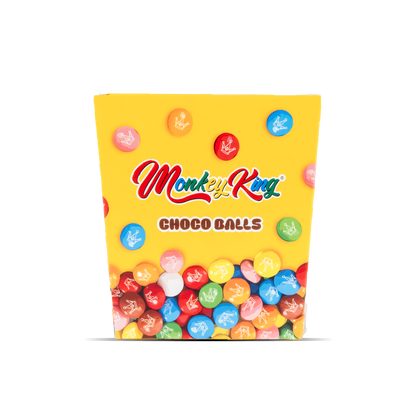 Pack of Monkey King Choco Balls on a white background