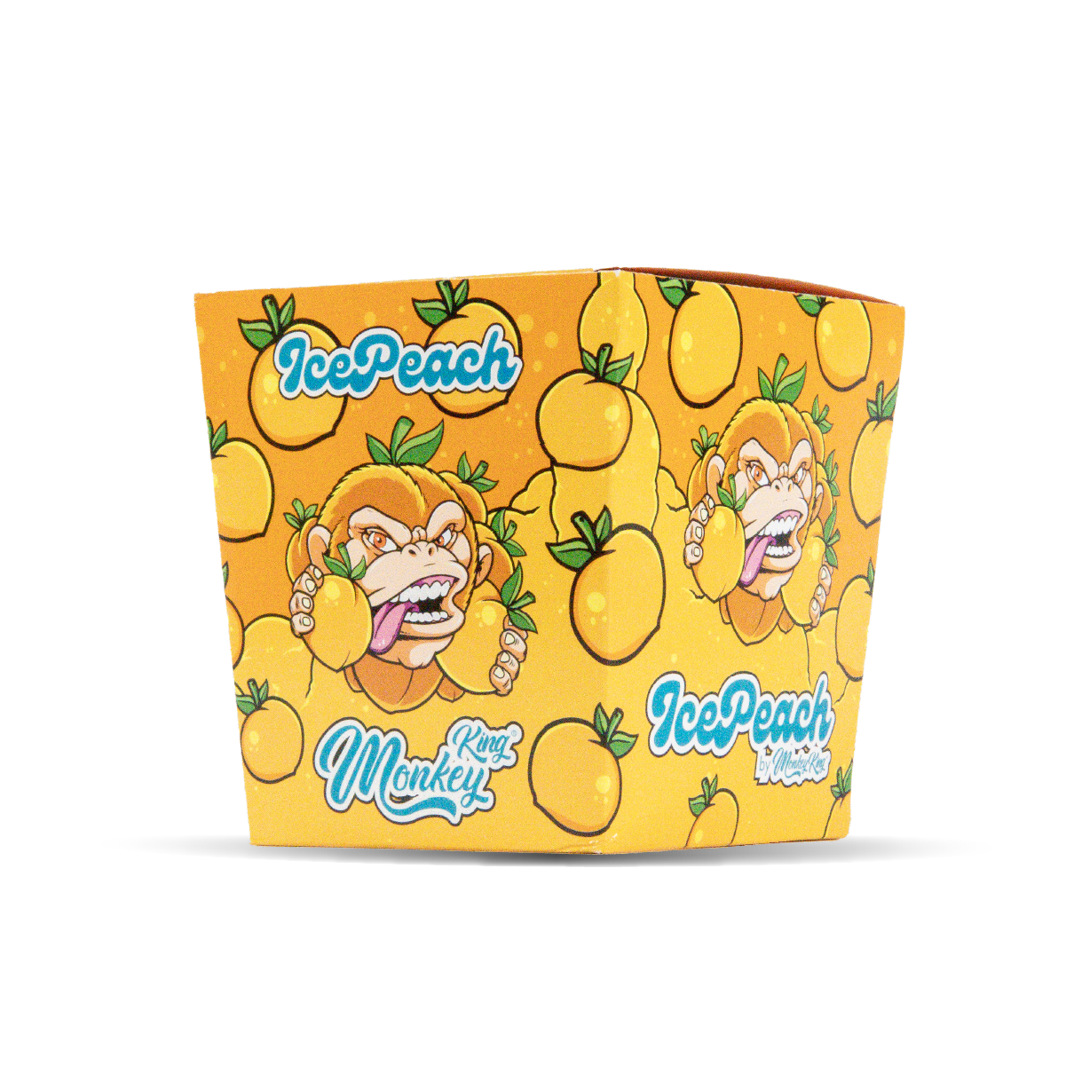 IcePeach packaging with cartoon monkey design on a white background