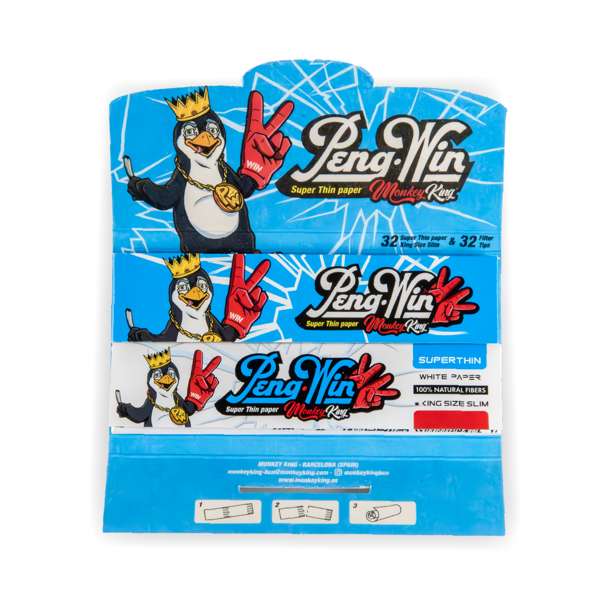 Monkey King Rolling Papers & Tips: Peng-Win Ed. - King Size