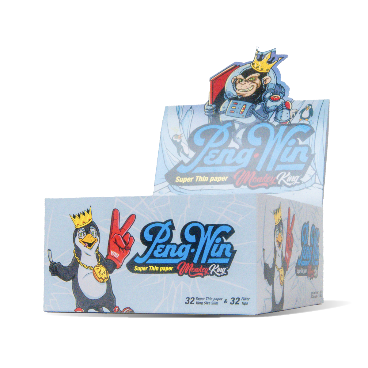 Monkey King Rolling Papers & Tips: Peng-Win Ed. - King Size