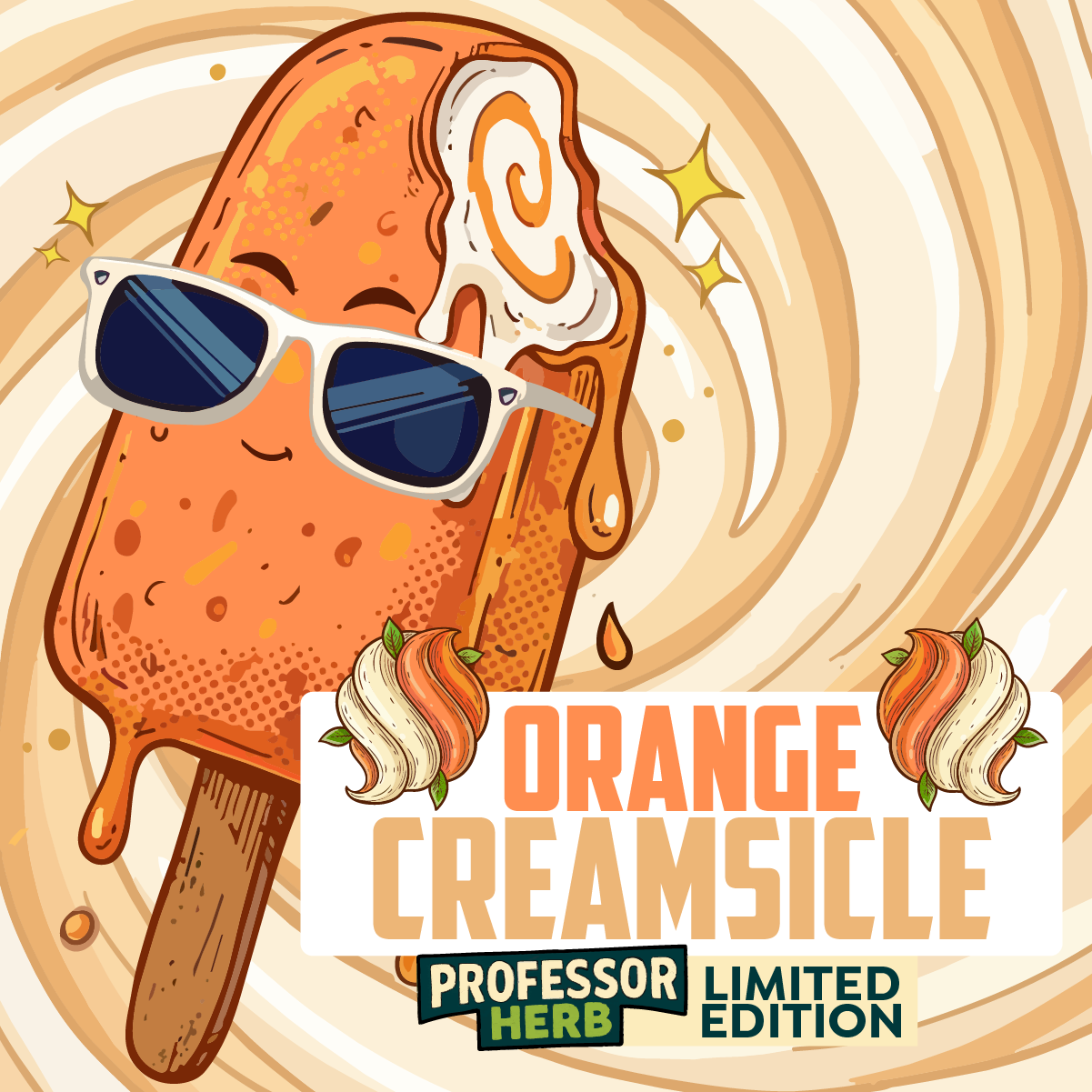 Professor Herb Hemp Briquette Hash (3.5g) - Orange Creamsicle [LIMITED EDITION]