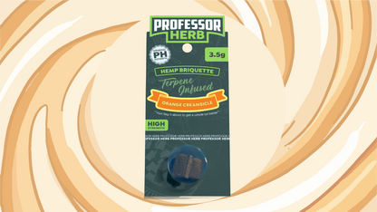 Professor Herb Hemp Briquette Hash (3.5g) - Orange Creamsicle [LIMITED EDITION]