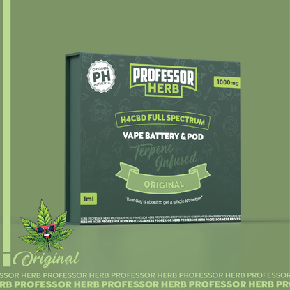 Professor Herb 1000MG H4CBD Full Spectrum 1ML Pod Kit - Original