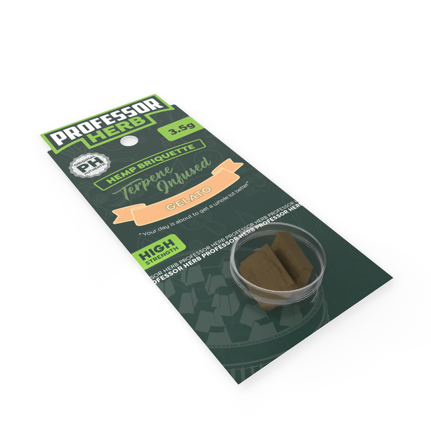 Professor Herb Hemp Briquette Hash (3.5g) - Gelato