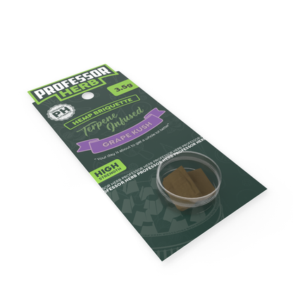 Professor Herb Hemp Briquette Hash (3.5g) - Grape Kush