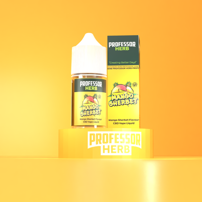 Professor Herb CBD Vape Liquid 1000mg/30ml - Mango Sherbet V2