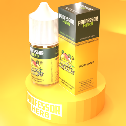 Professor Herb CBD Vape Liquid 1000mg/30ml - Mango Sherbet V2