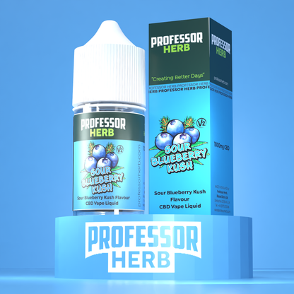Professor Herb CBD Vape Liquid 1000mg/30ml - Sour Blueberry Kush V2