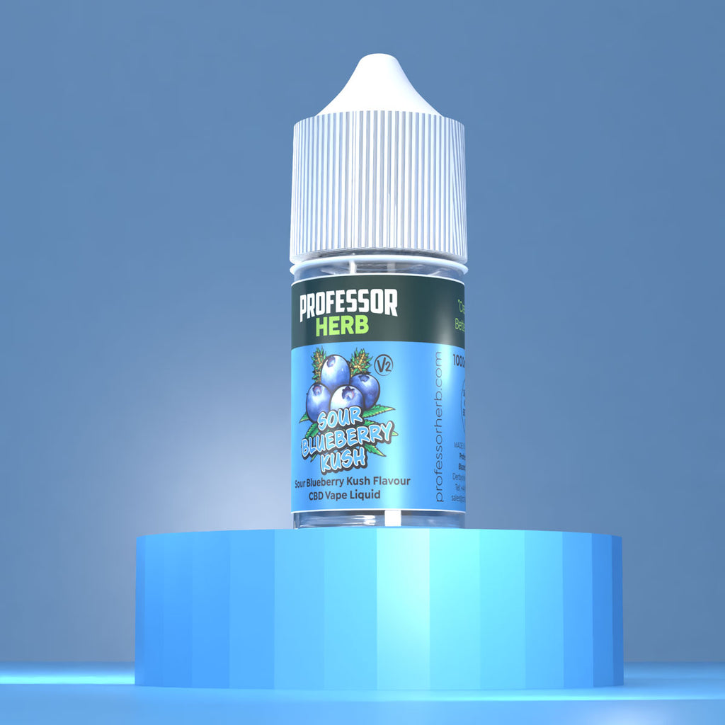 Buy Professor Herb CBD Vape Liquid 1000mg/30ml - Sour Blueberry