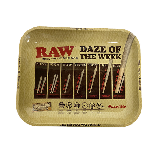 RAW 'Daze of the Week' Rolling Tray (Large 27.5 x 34)