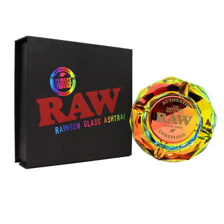 RAW Rainbow Glass Ashtray-RAW