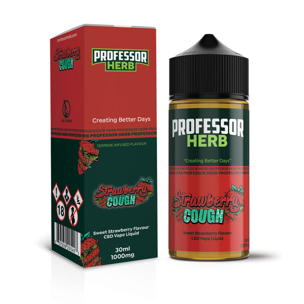 Professor Herb CBD Vape Liquid 1000mg/30ml - Strawberry Cough