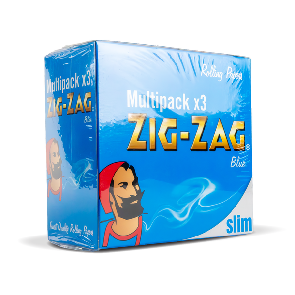 Zig Zag Rolling Papers Multipack: Blue King Size Slim - 12pcs Full Box
