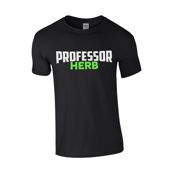 Professor Herb Classic Softstyle Black T-Shirt