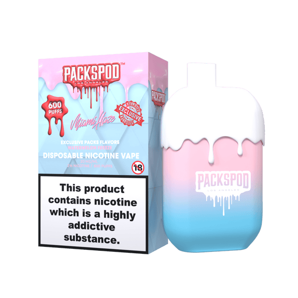 Packspod by Packwoods Nicotine Disposable Vape 2ml/20mg - Miami Haze