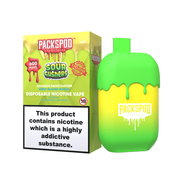 Packspod by Packwoods Nicotine Disposable Vape 2ml/20mg - Sour Gushers