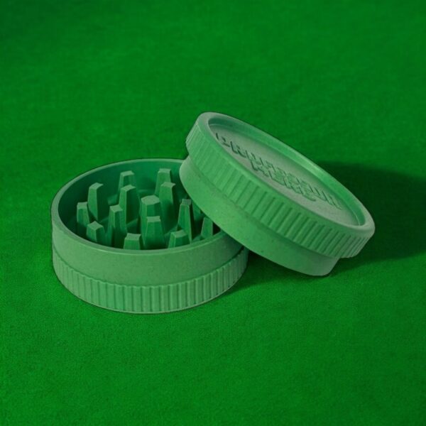 Professor Herb Biodegradable Hemp Shredder Grinder (2 Part) - Green — Single
