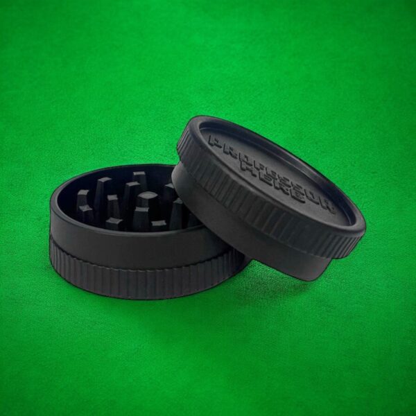 Professor Herb Biodegradable Hemp Shredder Grinder (2 Part) - Black — Single