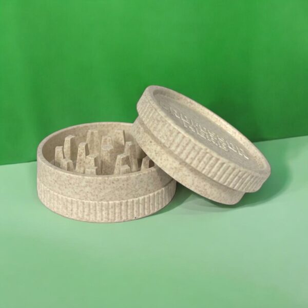 Professor Herb Biodegradable Hemp Shredder Grinder (2 Part) - White — Single