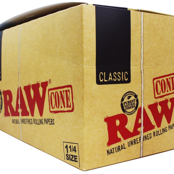 RAW Classic 1 1/4 Size Cones — 32pcs Full Box