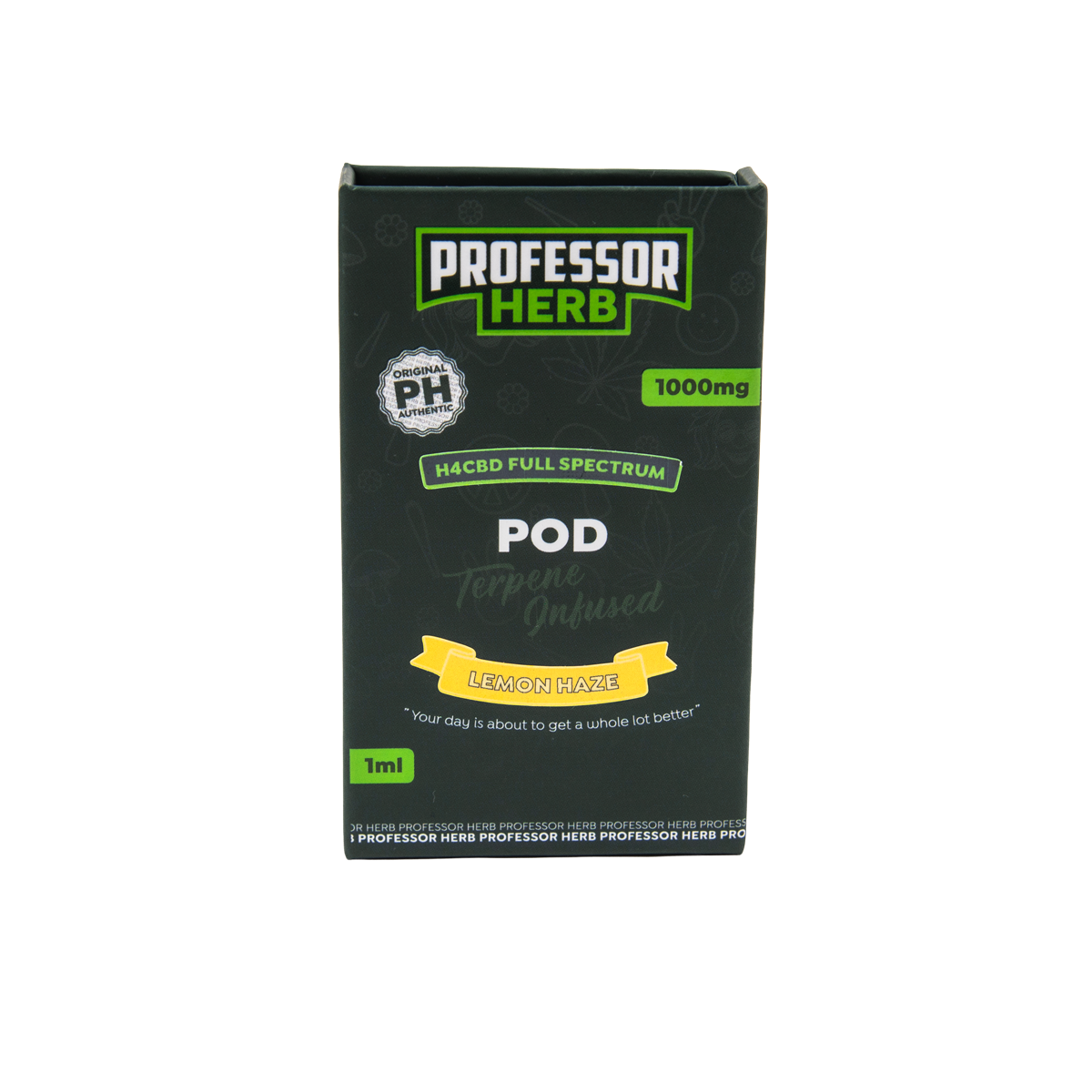 Professor Herb 1000mg Full Spectrum H4CBD 1ml Replacement Pod - Lemon Haze - Image 6