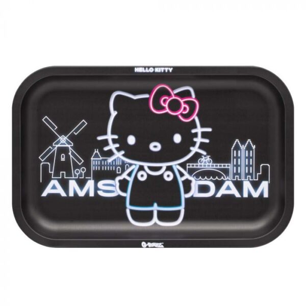 G-Rollz 'Hello Kitty' Medium Rolling Tray - Amsterdam Black