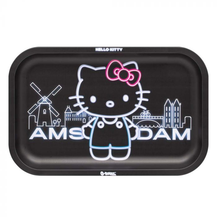 G-Rollz 'Hello Kitty' Medium Rolling Tray - Amsterdam Black